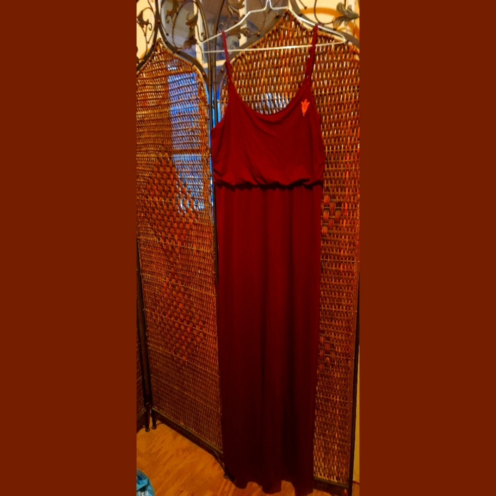 ASU Sundevils red strapless comfort fit dress